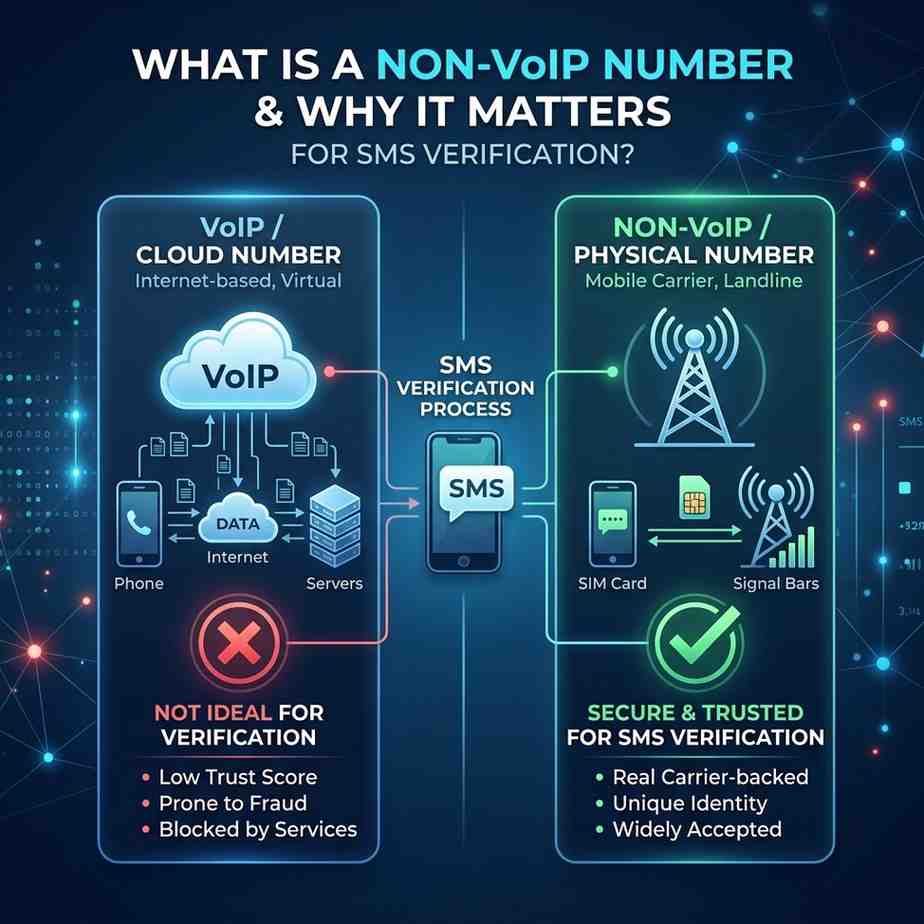 What Is a Non-VoIP Number — And Why Does It Matter for SMS Verification?