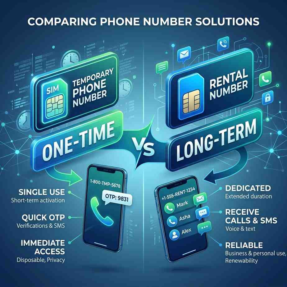 Temporary Phone Number vs Rental Number: Which One Do You Actually Need?